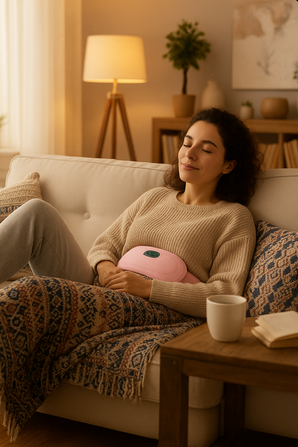 Ceinture chauffante menstruelle, soulagement instantané
